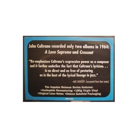 John Coltrane - Crescent (0011105020015) виниловая пластинка - фото 6