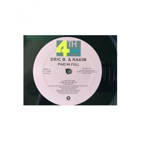 Eric B. &amp; Rakim - Paid In Full (0602557414530) виниловая пластинка - фото 3