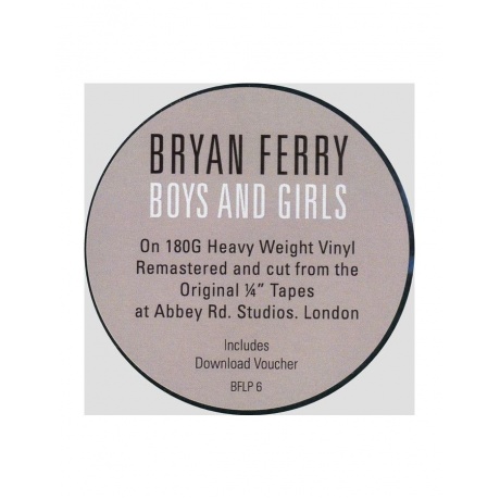 Виниловая пластинка Ferry, Bryan, Boys And Girls (0602508750687) - фото 8
