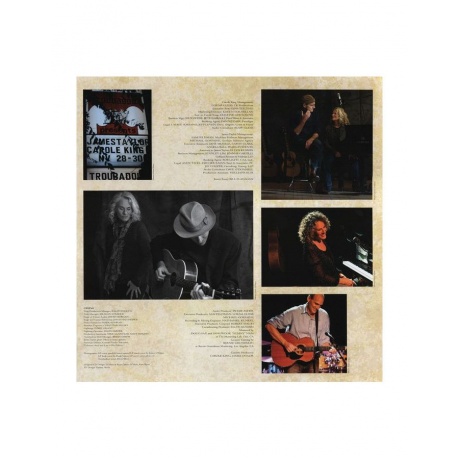 Виниловая пластинка Taylor, James; King, Carole, Live At The Troubadour (0888072092723) - фото 13