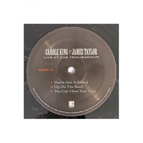 Виниловая пластинка Taylor, James; King, Carole, Live At The Troubadour (0888072092723) - фото 7