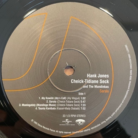 Hank Jones - Sarala (0602435916880) виниловая пластинка - фото 3