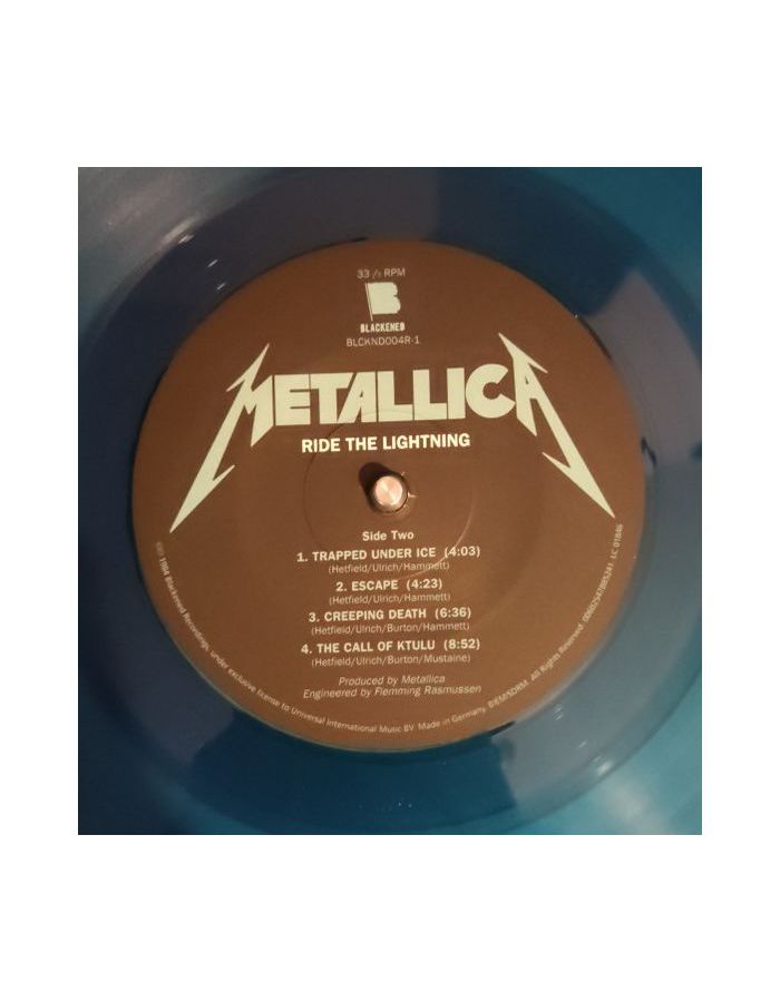 Виниловая пластинка Metallica, Ride The Lightning (coloured) (0602455725844) - фото 6