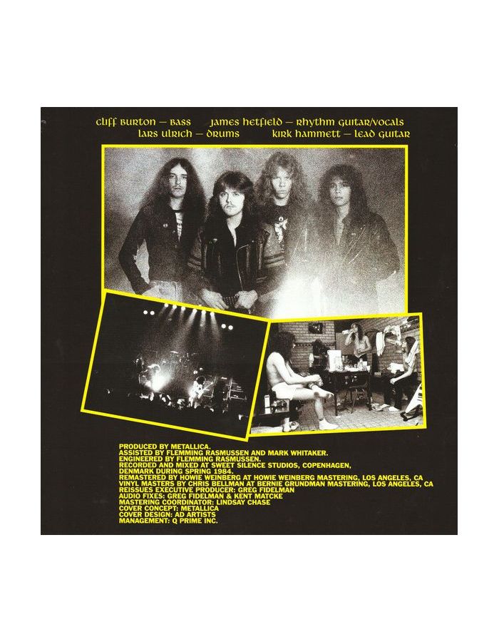 Виниловая пластинка Metallica, Ride The Lightning (coloured) (0602455725844) - фото 9