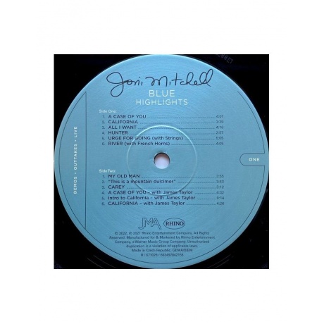 Виниловая пластинка Mitchell, Joni, Blue Highlights (0603497842155) - фото 3
