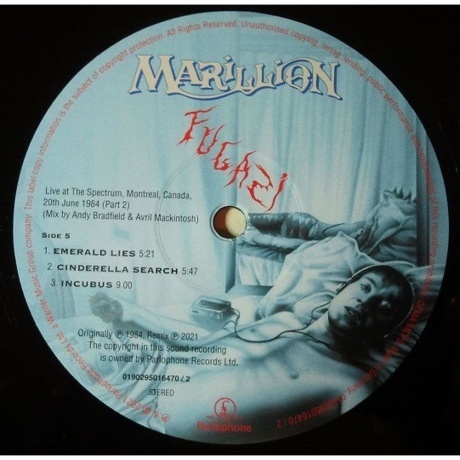 Marillion - Fugazi (Box) (0190295016463) виниловая пластинка - фото 14