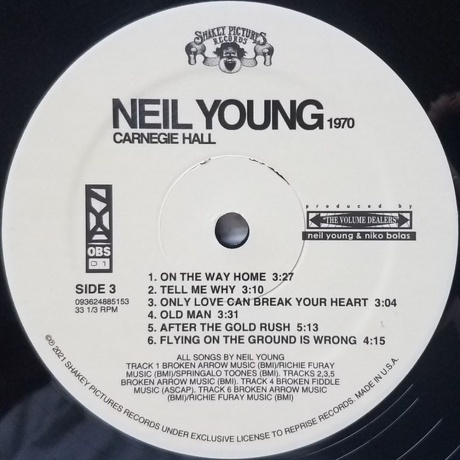 Neil Young - Carnegie Hall 1970 (0093624885153) виниловая пластинка - фото 6