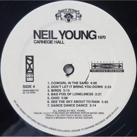 Neil Young - Carnegie Hall 1970 (0093624885153) виниловая пластинка - фото 7