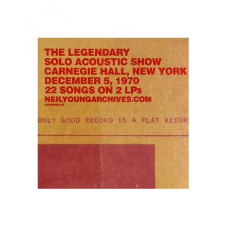 Виниловая пластинка Young, Neil, Carnegie Hall 1970 (0093624885153) - фото 3