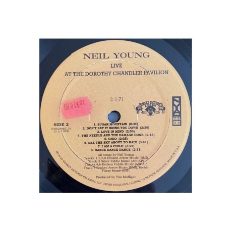 Виниловая пластинка Young, Neil, Dorothy Chandler Pavilion 1971 (0093624885139) - фото 6