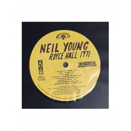 Виниловая пластинка Young, Neil, Royce Hall 1971 (0093624885085) - фото 4