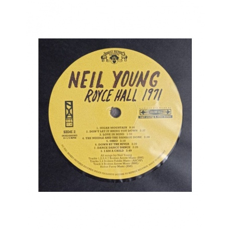 Виниловая пластинка Young, Neil, Royce Hall 1971 (0093624885085) - фото 5