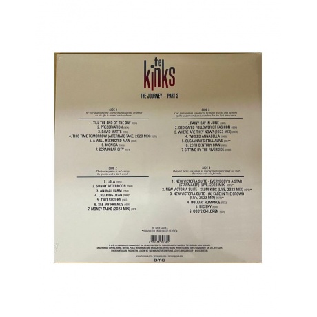 Виниловая пластинка Kinks, The, The Journey - Pt. 2 (4050538897685) - фото 2