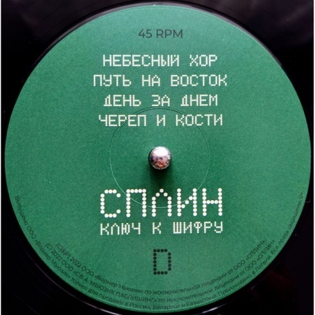 Сплин - Ключ к шифру (0190296267253) виниловая пластинка - фото 10