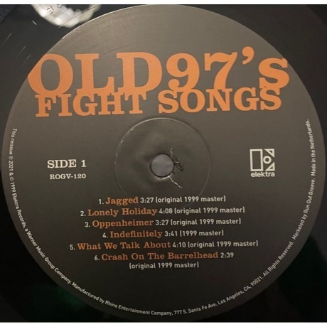 Old 97's - Fight Songs (0081227892487) виниловая пластинка - фото 12