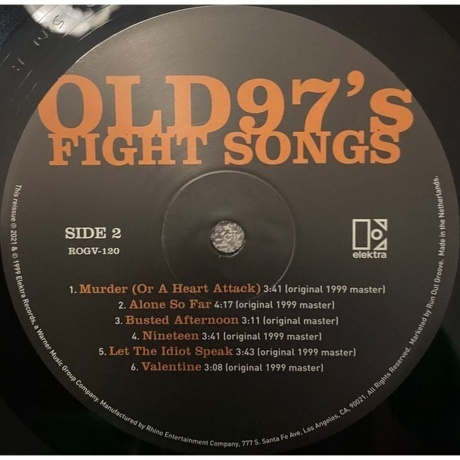 Old 97's - Fight Songs (0081227892487) виниловая пластинка - фото 13