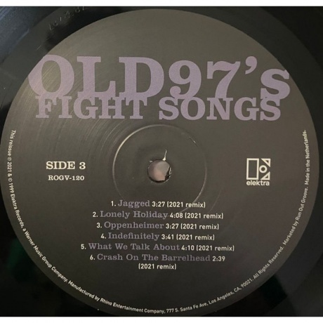 Old 97's - Fight Songs (0081227892487) виниловая пластинка - фото 14