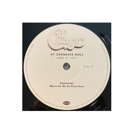 Виниловая пластинка Chicago, At Carnegie Hall, 1971 (0603497842148) - фото 6