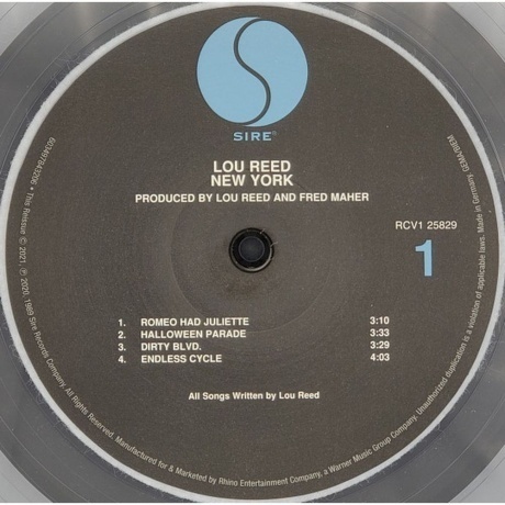 Lou Reed - New York (coloured) (0603497843206) виниловая пластинка - фото 5