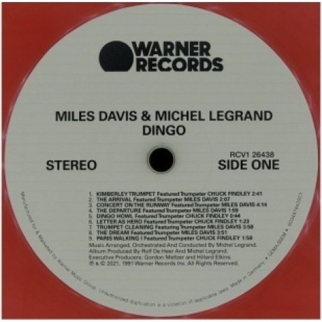 Davis, Miles; Legrand, Michel, Dingo (coloured) (0603497843923) виниловая пластинка - фото 3