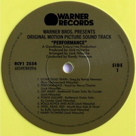 OST - Performance (Various Artists) (coloured) (0603497843916) виниловая пластинка - фото 5