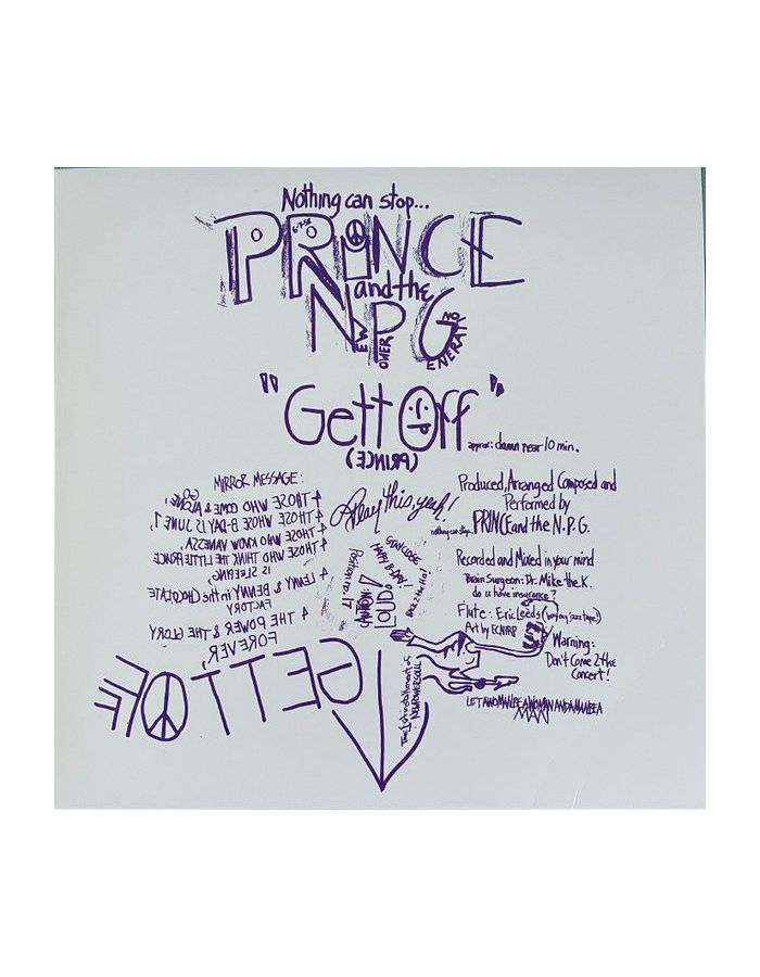 цена Виниловая пластинка Prince, Gett Off (V12) (0603497837885)