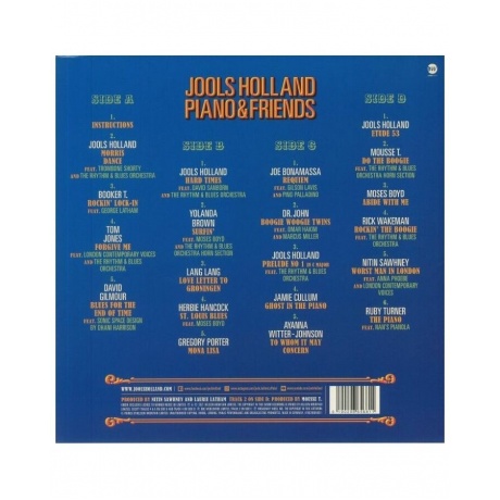Виниловая пластинка Holland, Jools, Pianola Piano &amp; Friends (0190296656811) - фото 3