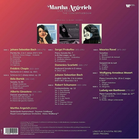 Виниловая пластинка Argerich, Martha, Live From The Concertgebouw 1978-1992 (0190296525124) - фото 2
