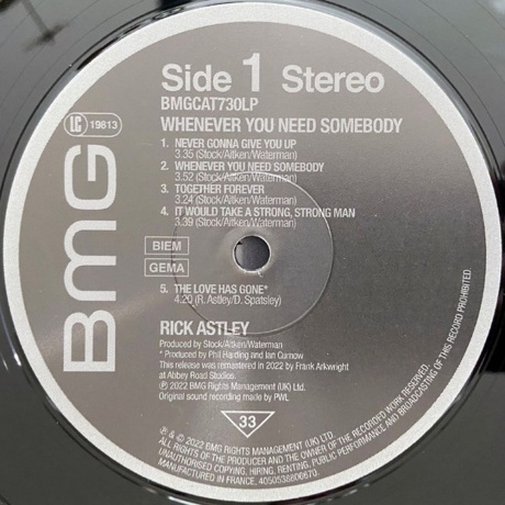Rick Astley - Whenever You Need Somebody (4050538806670) виниловая пластинка - фото 6