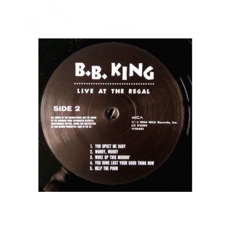 0008811164614, Виниловая пластинкаB.B. King, Live At The Regal - фото 7