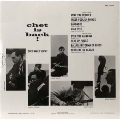 Chet Baker - Chet Is Back (Analogue) (4260019712363) виниловая пластинка - фото 2