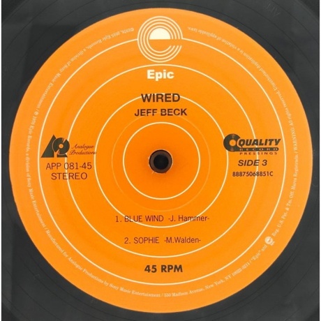 Jeff Beck - Wired (Analogue) (0753088008177) виниловая пластинка - фото 4