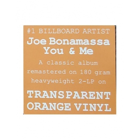 Joe Bonamassa - You &amp; Me (Orange) (0810020507102) виниловая пластинка - фото 2
