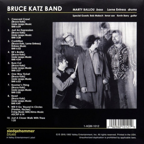 0092592101210, Bruce Katz Band, Crescent Crawl (Analogue) виниловая пластинка - фото 4