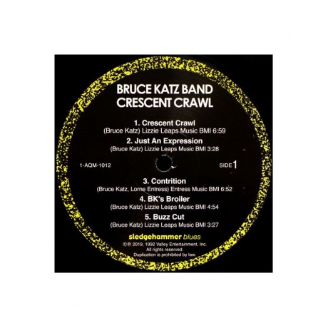 0092592101210, Виниловая пластинкаBruce Katz Band, Crescent Crawl (Analogue) - фото 5