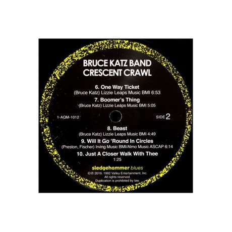 0092592101210, Виниловая пластинкаBruce Katz Band, Crescent Crawl (Analogue) - фото 6