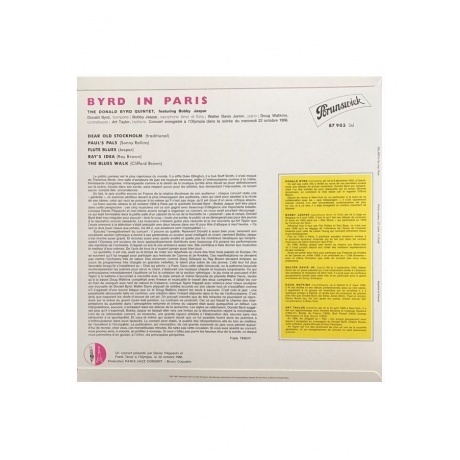 Donald Byrd - Byrd In Paris (Analogue) (3700409813719) виниловая пластинка - фото 3