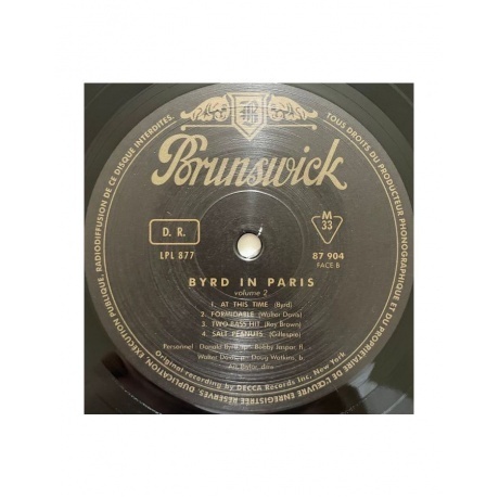Donald Byrd - Parisian Thoroughfare (Analogue) (3700409813726) виниловая пластинка - фото 7