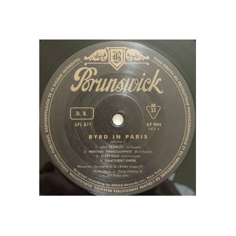 Donald Byrd - Parisian Thoroughfare (Analogue) (3700409813726) виниловая пластинка - фото 8