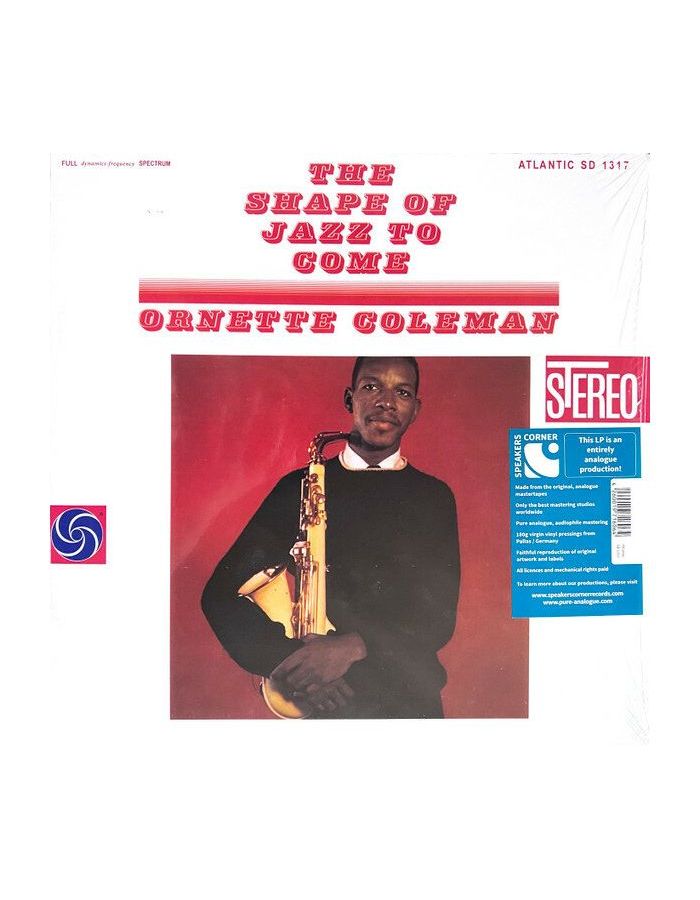 coleman ornette виниловая пластинка coleman ornette free jazz 4260019716064, Виниловая пластинкаColeman, Ornette, The Shape Of Jazz To Come (Analogue)