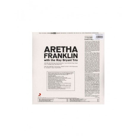 4260019715357, Виниловая пластинкаFranklin, Aretha, Aretha Franklin With The Ray Bryant Combo (Analogue) - фото 2