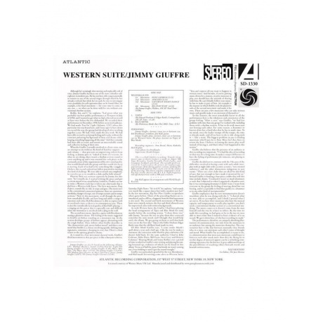 Jimmy Giuffre - Western Suite (Analogue) (5060149622278) виниловая пластинка - фото 2
