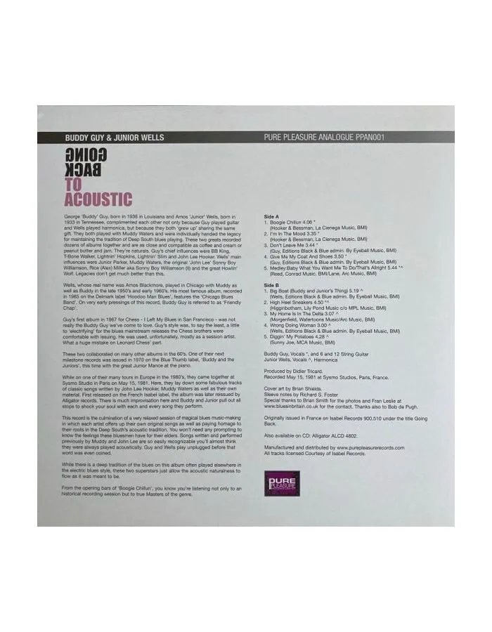 5060149620151, Виниловая пластинкаGuy, Buddy; Wells, Junior, Going Back To Acoustic (Analogue) - фото 2