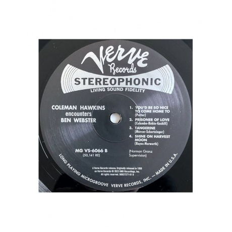 0602455098603, Виниловая пластинкаHawkins, Coleman, Coleman Hawkins Encounters Ben Webster (Acoustic Sounds) - фото 6