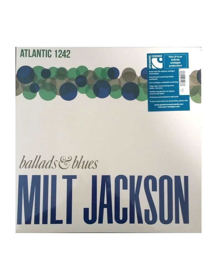 4260019715777, Виниловая пластинкаJackson, Milt, Ballads & Blues (Analogue)