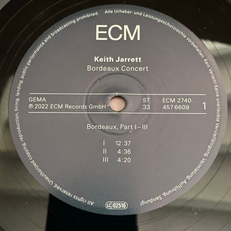 Keith Jarrett - Bordeaux Concert (0602445766086) виниловая пластинка - фото 5