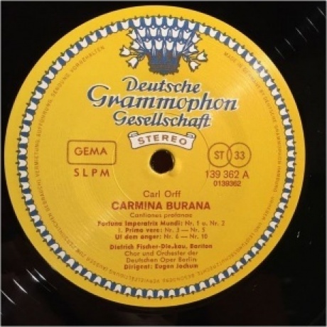 Eugen Jochum - Orff: Carmina Burana (Analogue) (4260019714435) виниловая пластинка - фото 3