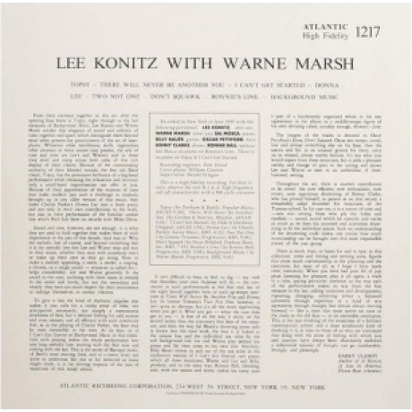 4260019715739, Konitz, Lee; Marsh, Warne, Lee Konitz With Warne Marsh (Analogue) виниловая пластинка - фото 2