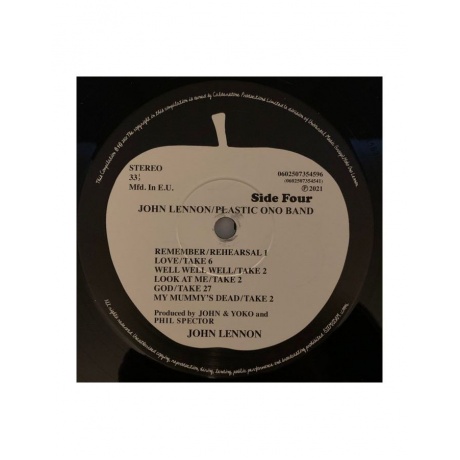 0602507354541, Виниловая пластинкаLennon, John, Plastic Ono Band (Half Speed) - фото 12