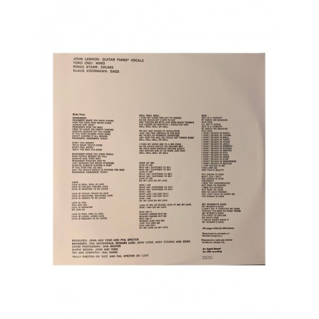 0602507354541, Виниловая пластинкаLennon, John, Plastic Ono Band (Half Speed) - фото 6
